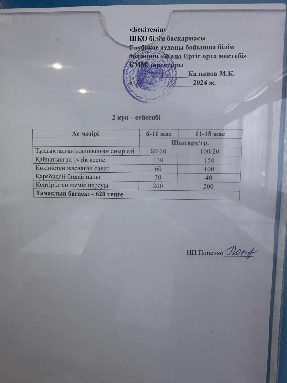 Меню 17.12.2024